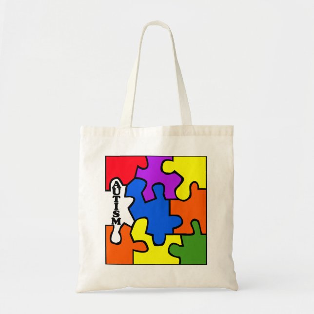 Autism (Puzzle) Tote Bag (Front)