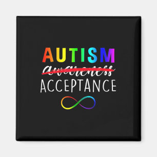 Autism Red Instead Acceptance Not Awareness Magnet