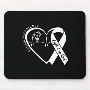 Autism - Red Instead - Acceptance Not Awareness #r Mouse Pad