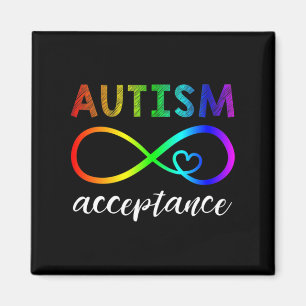 Autism - Red Instead Inifinity - Acceptance Magnet