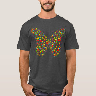 Autism Ribbon Heart Butterfly T-Shirt