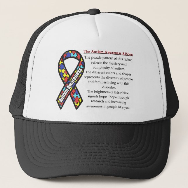 Autism Ribbon meaning Trucker Hat (Front)