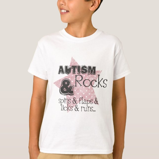 autism rocks T-Shirt (Front)