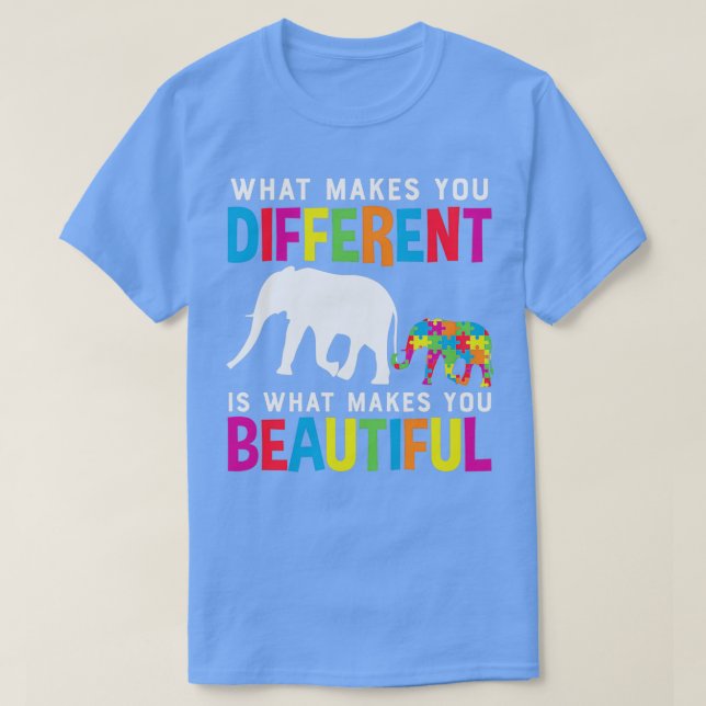 Autism Seeing The World Differently 1 T-Shirt (Design Front)