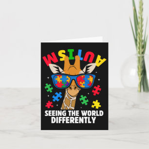 Autism Seeing The World Differently Awareness Gira Card