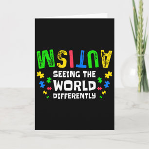 Autism Seeing The World Differently Neurodiversity Card