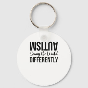 Autism Seeing The World Differently T-shirt.png Key Ring