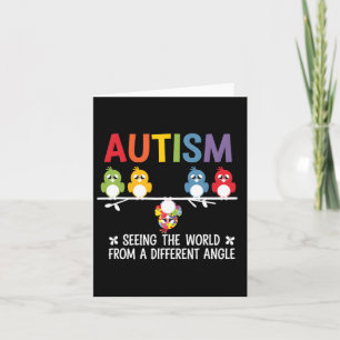Autism Seeing The World From A Different Angle Cut Card