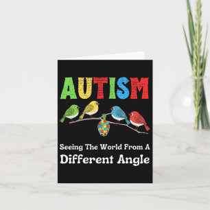 Autism Seeing The World From A Different Angle Cut Card