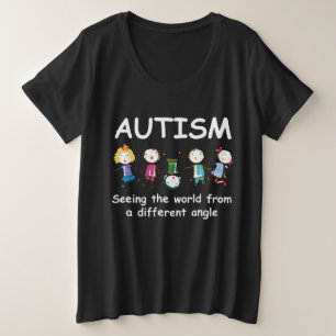Autism...seeing the world from a different angle plus size T-Shirt