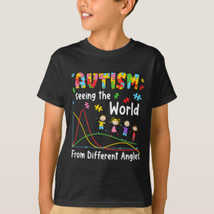 Autism Seeing World From Different Angles Sped Mat T-Shirt