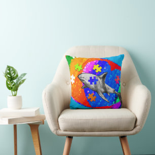 Autism Shark Cushion