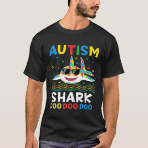 Autism Shark Puzzle Awareness Day Cute For Boys Gi T-Shirt