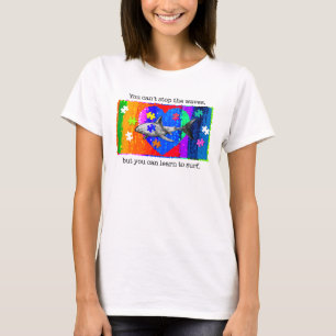 Autism Shark white T-Shirt