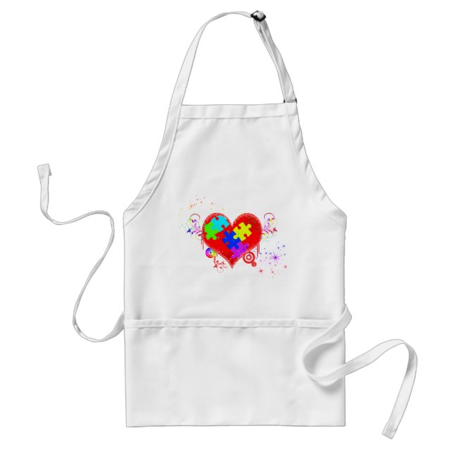 Autism Shining Heart Standard Apron (Front)