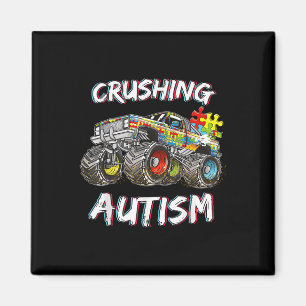 Autism Shirt Boys Kids Shirt Monster Truck Autism Magnet