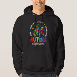 Autism Shirt Love Accept Support Autistic Autism A