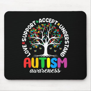 Autism Shirt Love Accept Support Autistic Autism A Mouse Pad