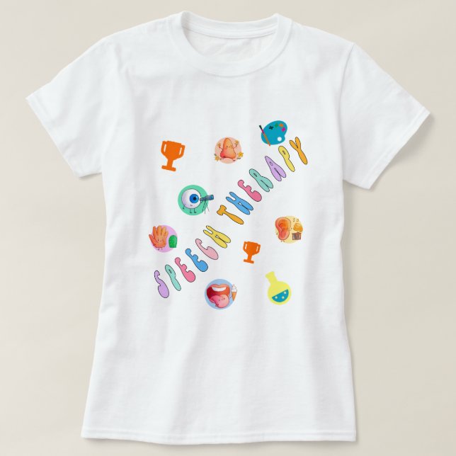 Autism Shirt, We All Think Differently  T-Shirt (Design Front)