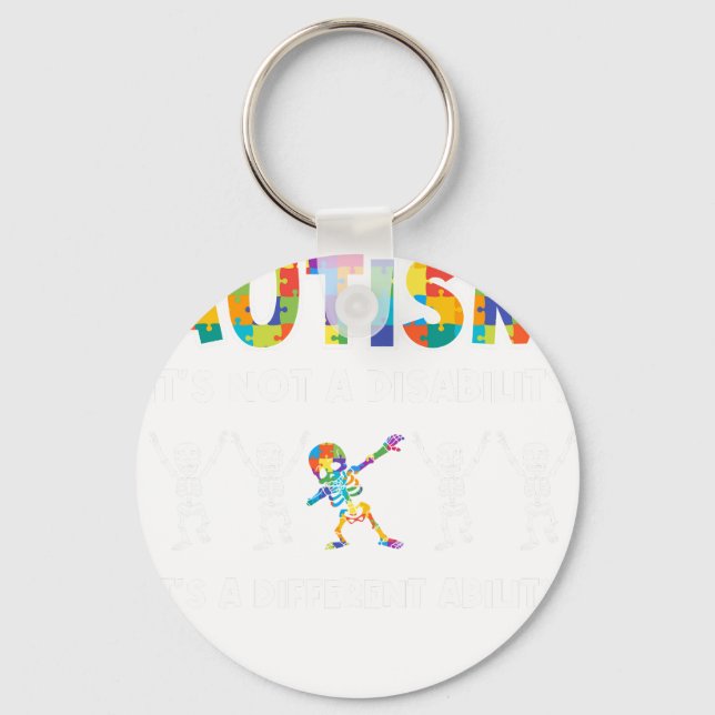 autism skeleto key ring (Front)