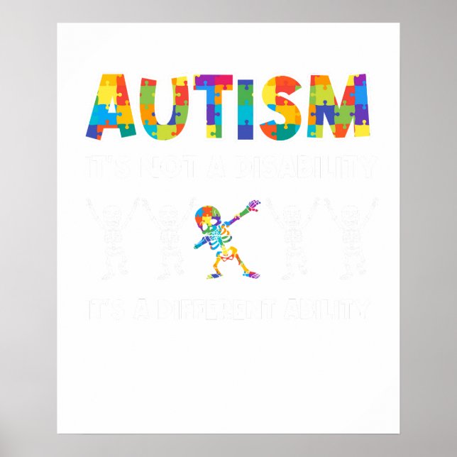 autism skeleto poster (Front)