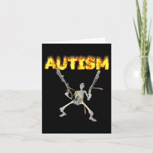 Autism Skeleton Funny Oddly Specific Dank Meme 1 Card