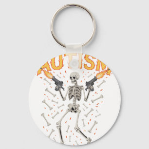 Autism Skeleton Funny Oddly Specific Meme Autistic Key Ring