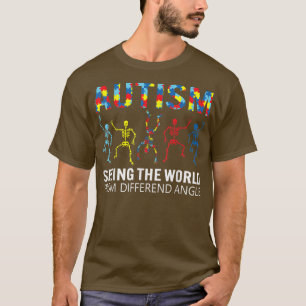 Autism Skeleton Seeing The World From A Different T-Shirt