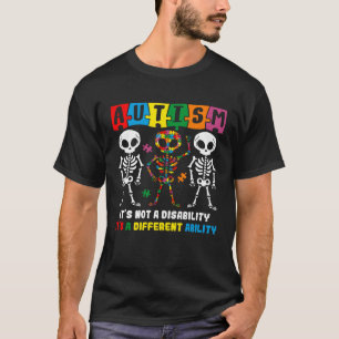 Autism Skull Dance  Autism Awareness For Mom Dad K T-Shirt