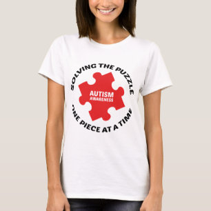 Autism : Solving The Puzzle One Piece At A Time T-Shirt