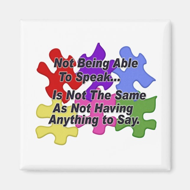 Autism Speaking Magnet (Front)