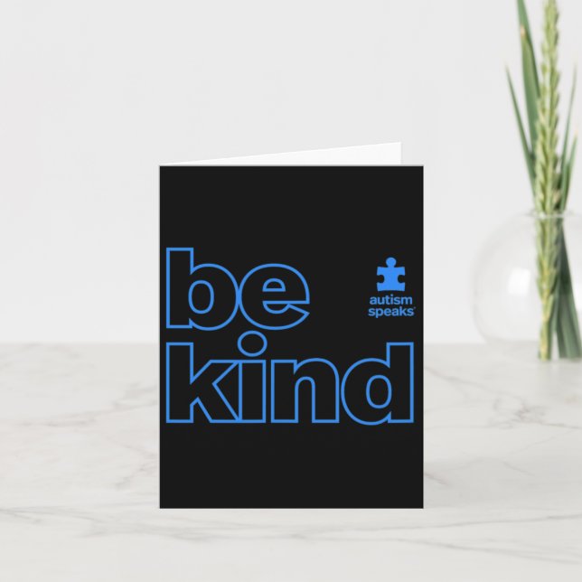Autism Speaks - Autism Awareness Be Kind – Kindnes Card (Front)