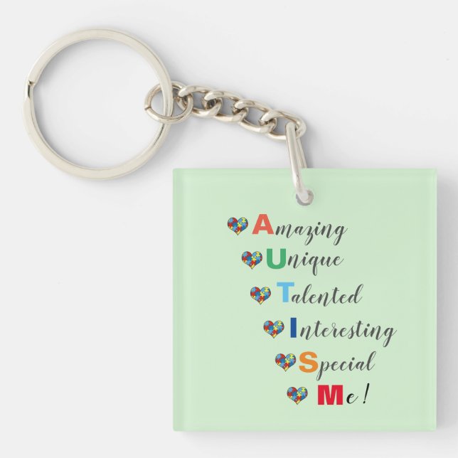Autism - Special & Amazing Me! Key Ring (Front)