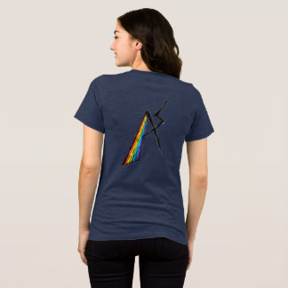 Autism Spectrum AS Symbol | Modern Rainbow Tri-Blend Shirt