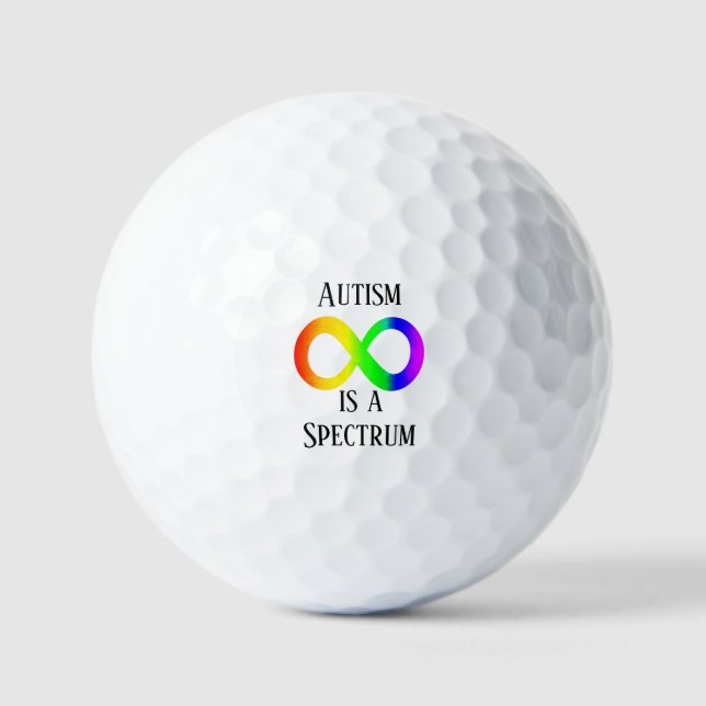 Autism Spectrum Awareness Golfball Golf Balls (Front)