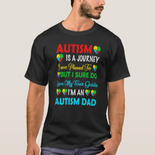 Autism Spectrum Disorder Dad Proud Awareness Puzzl T-Shirt