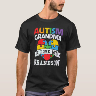Autism Spectrum Disorder Grandmother Awareness Puz T-Shirt