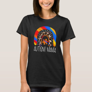 Autism Spectrum Disorder Mama Rainbow Awareness Pu T-Shirt