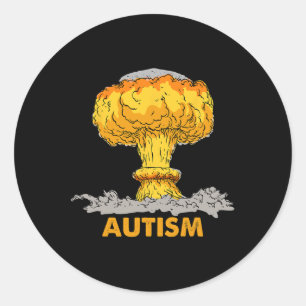 Autism - Spectrum Of Magic Classic Round Sticker