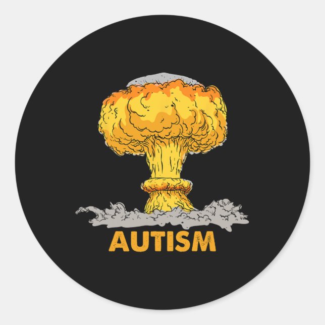 Autism - Spectrum Of Magic  Classic Round Sticker (Front)