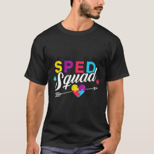 Autism-Sped Squad Autism Teacher And Assistant Gra T-Shirt