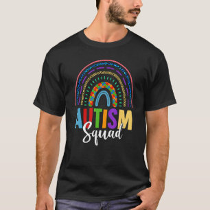 Autism Squad Awareness Day Rainbow Leopard Sped Te T-Shirt