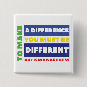 Autism Square Button