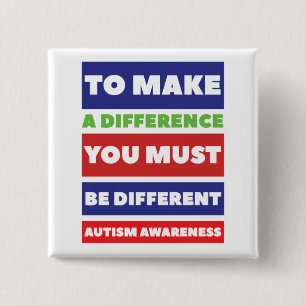 Autism Square Button