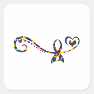 Autism Square Sticker