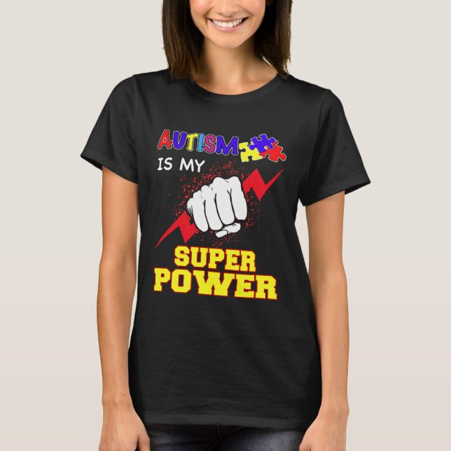 Autism Super Power T-Shirt (Front)