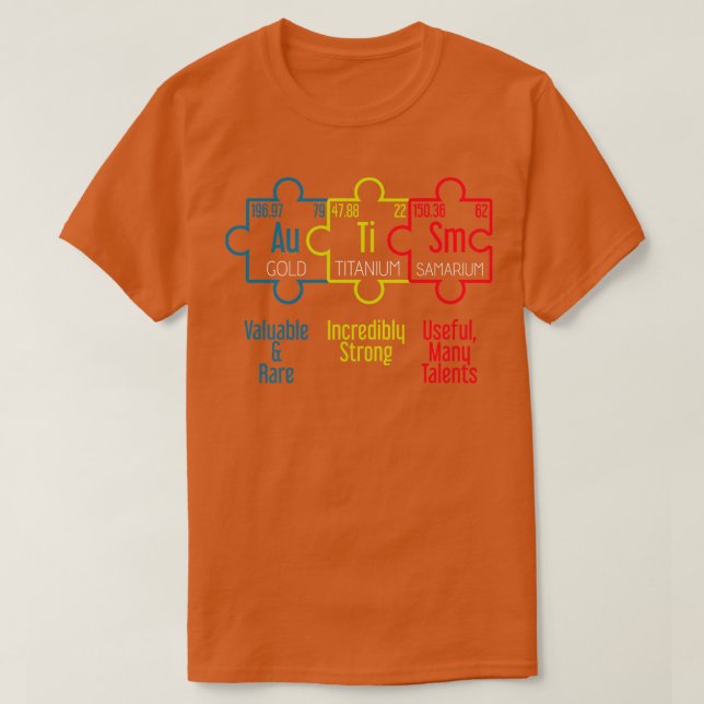 Autism Support Gift Autism Awareness T-Shirt (Design Front)