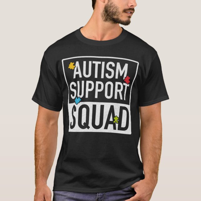 Autism Support Squad Autism Parent Support T-Shirt (Front)