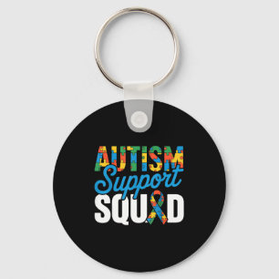 Autism support squad for autism awareness autism key ring