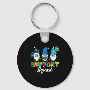 Autism Support Squad Gnomes Awareness Matching Men Key Ring